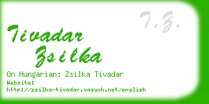 tivadar zsilka business card